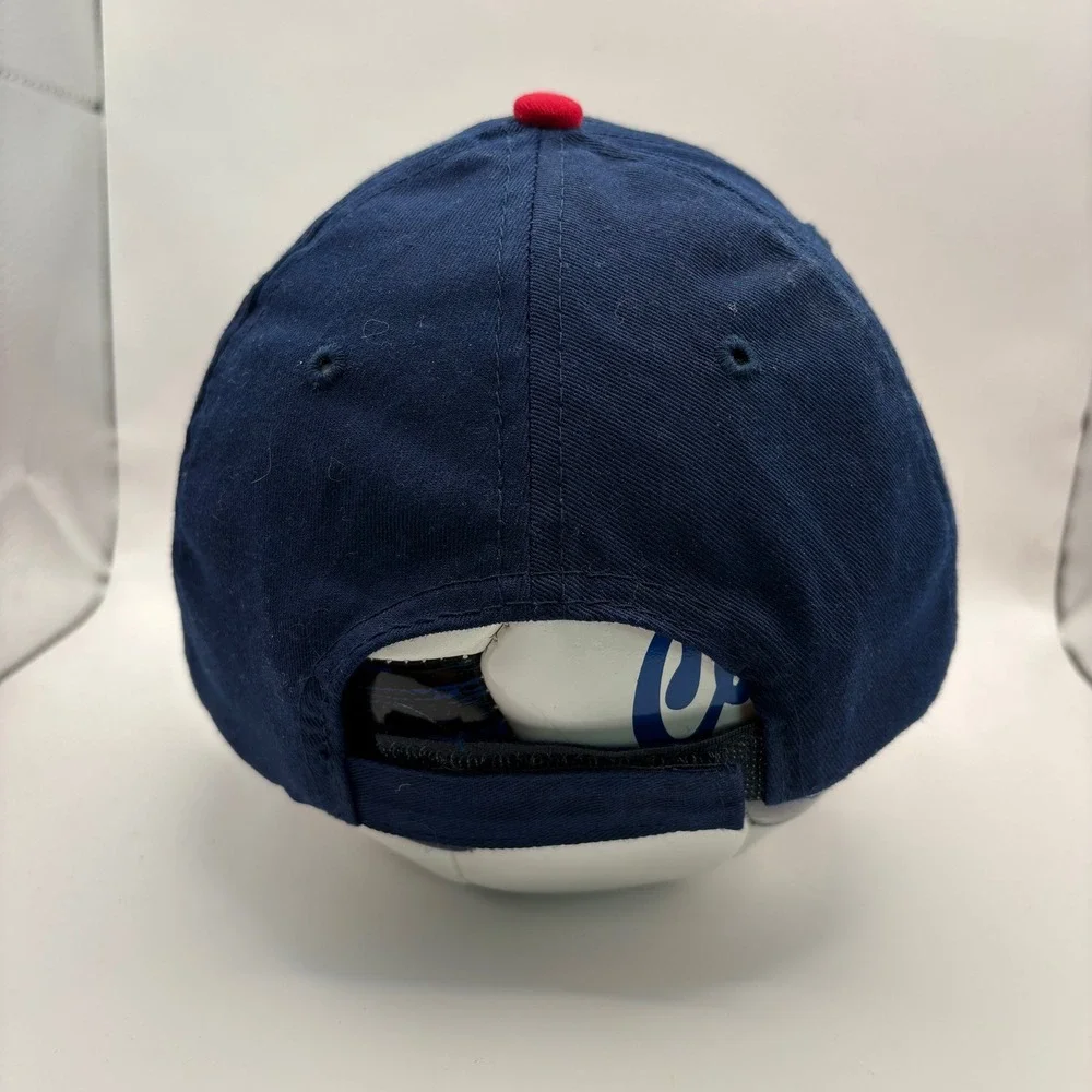 Atlanta Braves MLB Baseball Cap Red Navy Blue White 'A'‎ Logo Recycled Plastic
